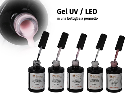 Gel UV LED in flacone a pennello
