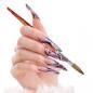 Preview: Acrylic brush Exclusive Gr. 8 red - AGB-80 pen brush for acrylic modeling - acrylic brushes for nail design