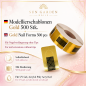 Preview: Modellierschablonen eckig Gold 500 Stück