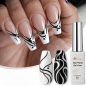 Preview: Nail Polish Nail Liner Black 8ml & White 8ml – Precise UV nail art polish for intricate designs