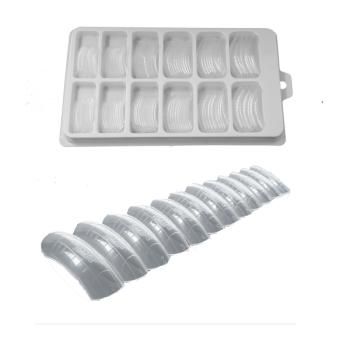120 pieces Dual System Form Tips NT 105 - Popits  Transparent - Sorting Box