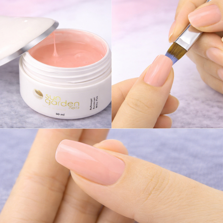 Preview: 30ml UV Aufbaugel - Milky Pink Make Up Gel - milchig rose