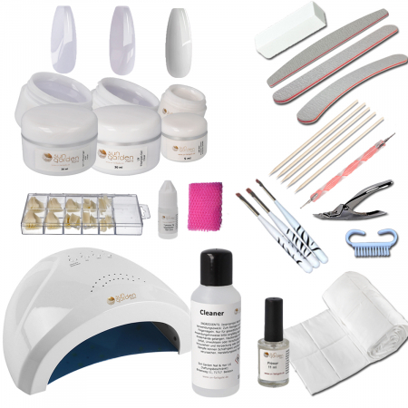 UV gel starter set FIBERGLAS GEL + UV device