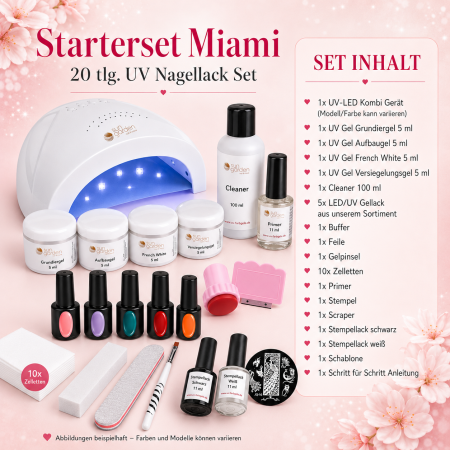 UV Gel Starterset MIAMI - Nagelstudio Set