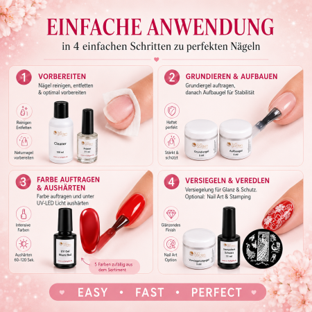 Preview: UV Gel Starterset MIAMI - Nagelstudio Set