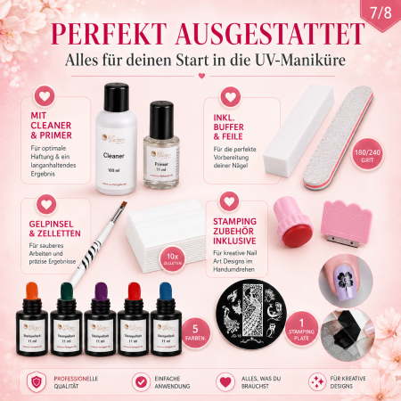 UV Gel Starterset MIAMI - Nagelstudio Set