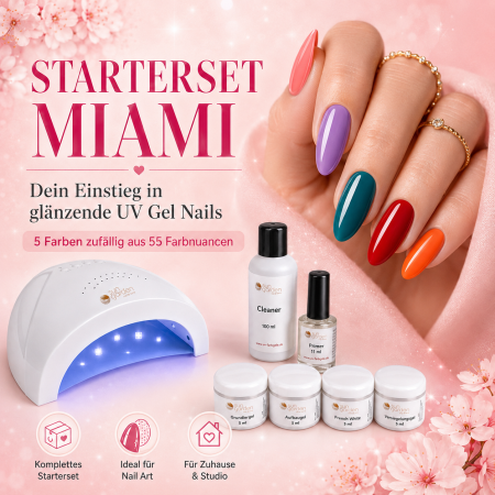 UV Gel Starterset MIAMI - Nagelstudio Set