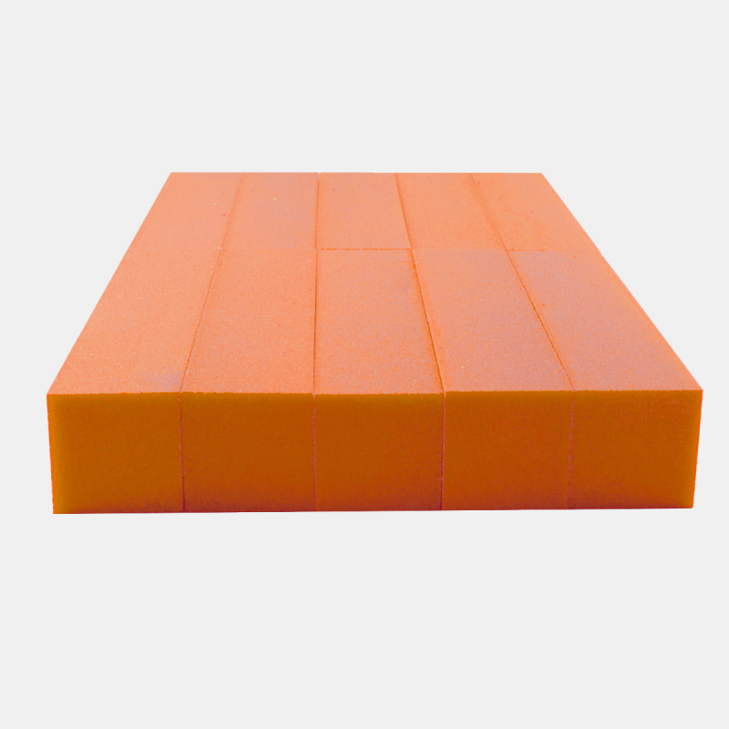 Buffer Orange 10 Stück - Schleifblock - Feilblock für Nagelmodellagen - Feile