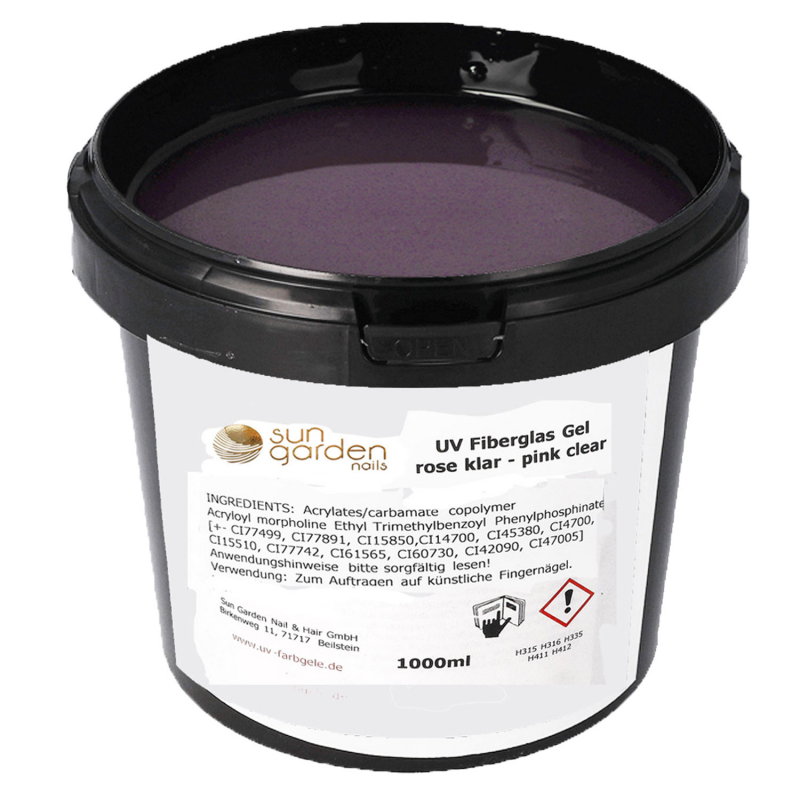 Gel UV fibre de verre Rosé-Clair