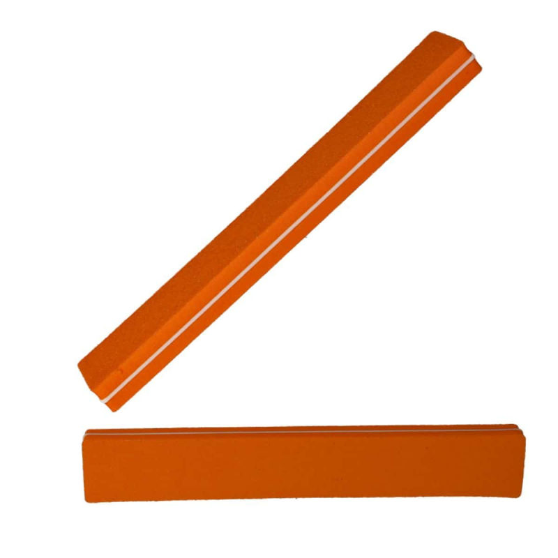 10 Stück Buffer Nagelfeile Orange -Breit Gerade - Nagelstudio Buffer Feile - 100/180 Körnung - Profibuffer