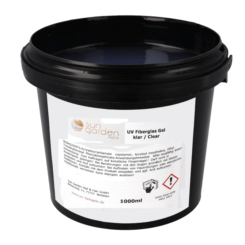 UV fibreglass gel build-up gel clear