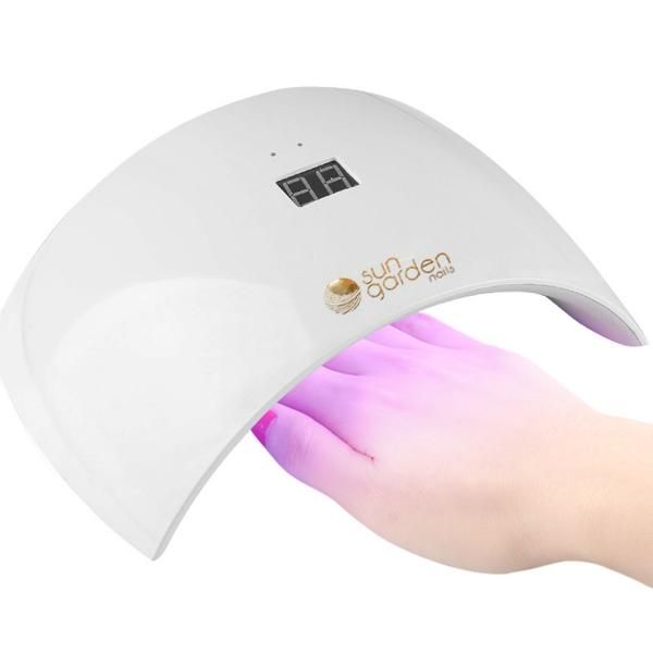 LED / DUAL lamp SUN9s white - 24W - with sensor, without base plate - for gel and gel varnish, light curing device for nail design