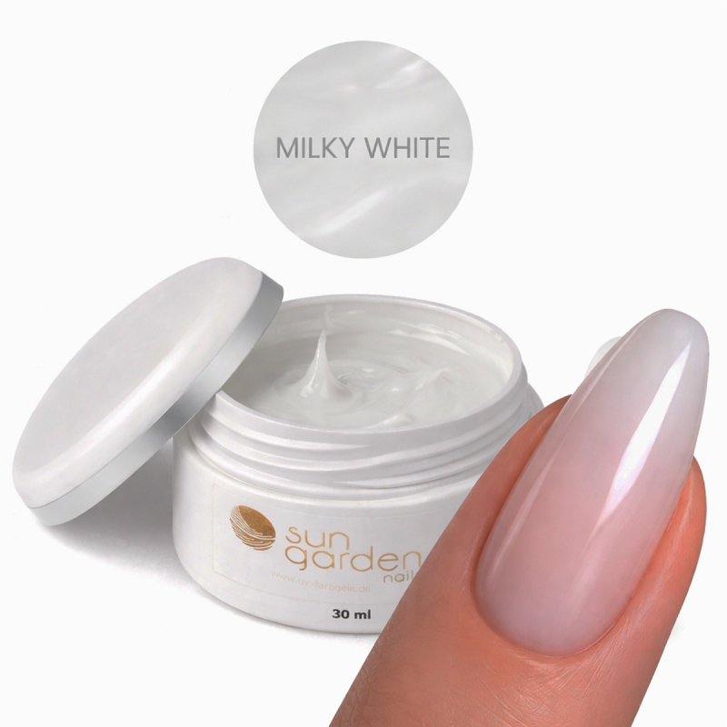 30ml UV Aufbaugel - Milky White Make Up Gel - milchig weiss