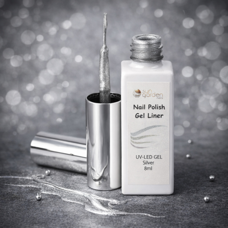 Nail Polish Nail Liner Silver 8ml – Präziser Nailart-Lack für feine Linien & Designs
