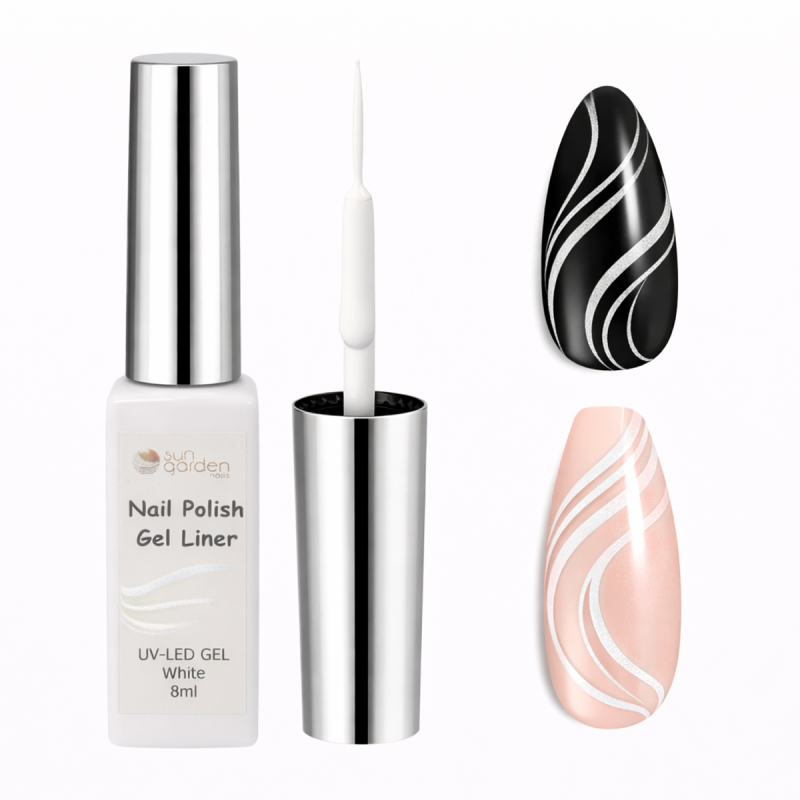Nail Polish Nail Liner White 8ml – Präziser Nailart-Lack für feine Linien & Designs