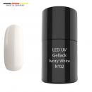 LED/UV Gellack, Hybrid Polish,  02 Ivory White 6 ml
