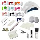 Nail Starter Set Classic incl. UV Colour Gel- UV Gel Kit - UV-LED combination device - nail kit - nail studio starter