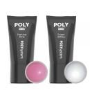 Poly Acryl Gel SET Natural Pink and Super White 2x 30g in the tube - Acrylgel
